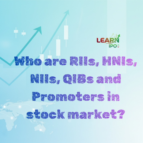 Who are RIIs, HNIs, NIIs, QIBs and Promoters in stock market?
